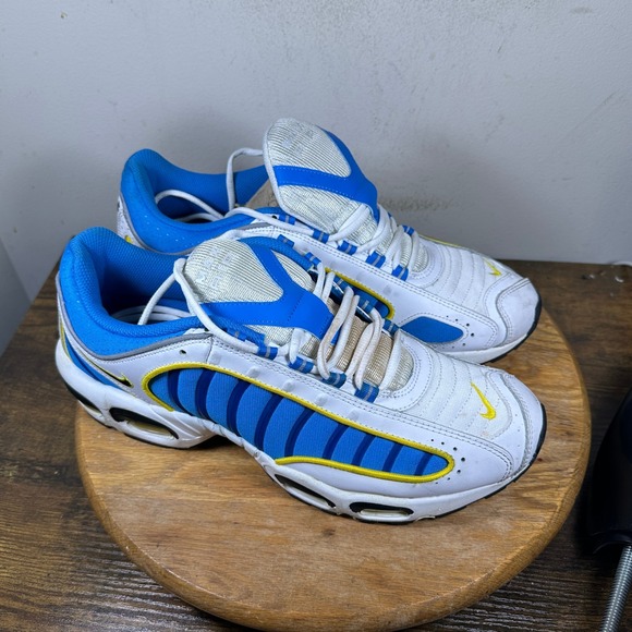 Nike Air Max Tailwind IV Mens Size 12 White Blue Yellow Shoes CD0456-100 - Picture 1 of 9